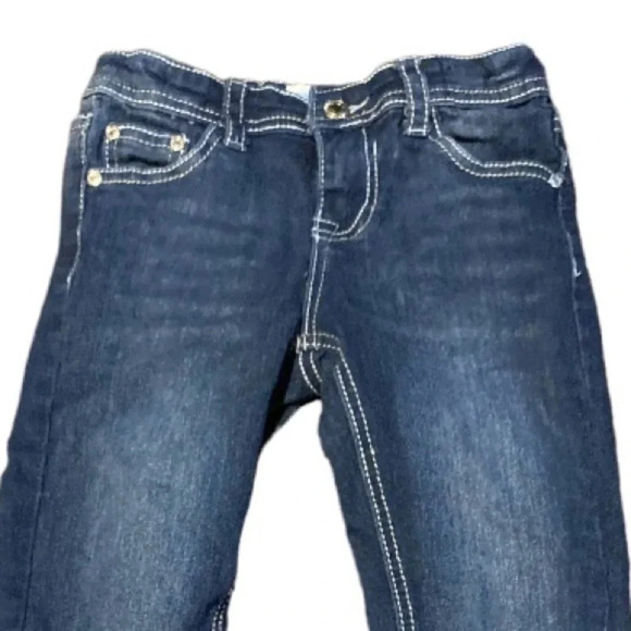 MINI MOCA EUC GIRLS JEANS DENIM OANTS BOTTOMS GIRL SUMMER CASUAL WINTER SIZR 8 - Picture 3 of 6